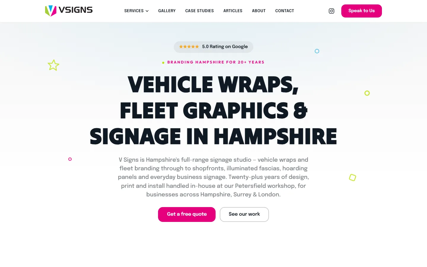 vsignsuk.com — a website I built